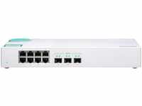 QNAP QSW-308S, QNAP QSW-308S (8 Ports) Weiss
