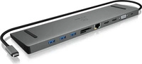 Icy Box IB-DK2106-C, Icy Box IB-DK2106-C (USB-C, 7 Ports) (IB-DK2106-C) Grau