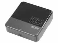Aten UH3233 Mini-Dock (USB C), Dockingstation + USB Hub, Schwarz
