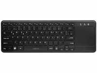 LogiLink ID0188, LogiLink Tastatur Wireless mit Touchpad, 2,4 GHz, schwarz (DE,