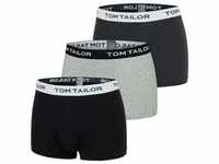 Tom Tailor, Herren, Unterhosen, Herren-Pants 3er-Pack, Grau, Schwarz, (4, 3er Pack)