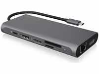 Icy Box IB-DK4050-CPD (USB C) (13754733) Schwarz