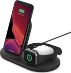 Belkin WIZ001vfBK, Belkin BoostCharge 3-in-1 Ladestation (7.50 W) (WIZ001vfBK)