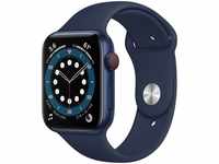 Apple M09A3FD/A, Apple Watch Series 6 (44 mm, Aluminium, 4G, M/L, S/M) Blue