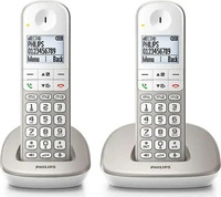 Philips Kabelloses Telefon (49329042) Silber