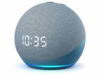 Amazon Echo Dot (4. Gen.) mit Uhr (Amazon Alexa), Smart Speaker, Weiss