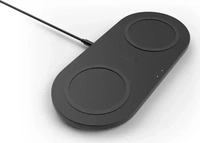 Belkin WIZ002vfBK, Belkin Dual Wireless Charging Pad mit Netzteil (10 W) (WIZ002vfBK)
