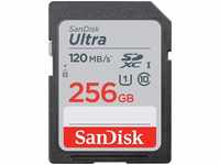 SanDisk Ultra (SDXC, 256 GB, U1, UHS-I), Speicherkarte, Schwarz