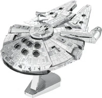 Metal Earth 502958, Metal Earth Iconx Star Wars Millenium (502958) Silber