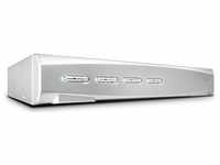 Lindy 4 Port DisplayPort 1.2 KVM Switch Pro Audio USB 2.0, KVM Switch, Silber