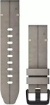 Garmin 010-12876-00, Garmin QuickFit (20 mm, Veloursleder) (010-12876-00) Grau
