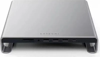 Satechi ST-AMSHM, Satechi Stand Hub (USB-C, 5 Ports) (ST-AMSHM) Grau