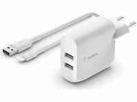 Belkin Boost Charge (24 W, Fast Charge) (13350484) Weiss