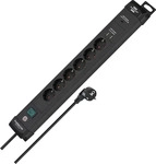 Brennenstuhl 1951160607, Brennenstuhl Premium-Line (6x, 3 m) (1951160607) Schwarz