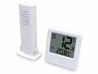 Technoline Funk-Thermometer WS 9114, Thermometer + Hygrometer, Weiss