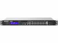 QNAP SWI QDG-1602P-C3558-8G (18 Ports), Netzwerk Switch, Schwarz