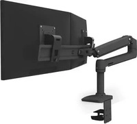 Ergotron 45-489-224, Ergotron LX Monitor Arm mit patentierter CF-Technologie (Tisch,