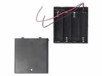 XCell AccuCell Batteriehalter für 4 Stück Mignon AA HR-3, LR6 Batterien oder Akkus