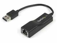 StarTech USB 2.0 to 10/100 Fast Network Adapter (USB, RJ45), Netzwerkadapter, Schwarz