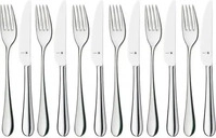 WMF 11.4056.6340, WMF Dessertbesteck 12teilig 6 Personen Merit Edelstahl poliert