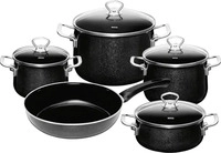 Riess 0558-9, Riess Emailset 5-teilig (Kochtopf, Emaille, Stahl, 28 x 51.10 cm)