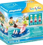 Playmobil 70112, Playmobil Badegast mit Schwimmreifen (70112, Playmobil Family Fun)