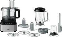 Braun 0X22011032, Braun FP 3233 SI (2100 ml, 800 W) (0X22011032) Schwarz/Silber