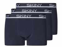 Skiny, Herren, Unterhosen, Boxershort Casual Figurbetont, Blau, (S, 3er Pack)