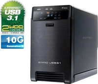 Fantec 2133, Fantec QB-X2U31z 2 x 3,5 SATA Raid HDD USB 3.1 (3.5") (2133) Schwarz