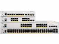 Cisco C1000-16P-2G-L, Cisco 16 Port Rail PoE+ Switch C1000-16P-2G-L (16 Ports) Weiss
