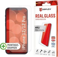 Displex 01305, Displex Real Glass, 2D Panzerglas (1 Stk., Apple iPhone 12, Realme 12