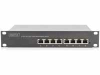 Digitus DN-95331, Digitus 10 Zoll 8-Port Gigabit Ethernet PoE+ Switch, L2+ Managed (8