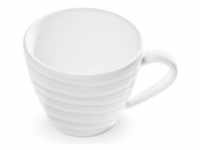 Gmundner Keramik, Tasse, Weißgeflammt Kaffeetasse Gourmet (0 2L) (200 ml)