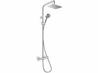 hansgrohe 26286000, hansgrohe Vernis Shape Duschsystem 230 1 Strahlart mit Thermostat