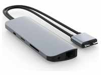 Hyperdrive Viper 10 in 2 (USB C), Dockingstation + USB Hub, Grau