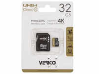 Verico MicroSDHC 32GB Speicherkarte UHS-I Klasse 10 (microSDHC, 32 GB, UHS-I),