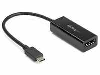 StarTech USB Typ C auf (DP, 15 cm), Data + Video Adapter, Schwarz