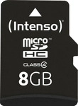Intenso 3403460, Intenso microSD Karte Class 4 (8 GB, microSDHC) (3403460) Schwarz