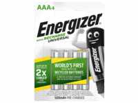 Energizer Recharge Universal (4 Stk., AAA, 500 mAh), Batterien + Akkus