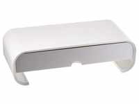 Delock 18324 Flachbildschirm-Tischhalterung Freistehend Weiß, Monitor Erhöhung,