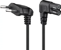 Goobay 56587, Goobay CEE 7/16 - C7 (0.30 m) (56587) Schwarz