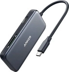 Anker A8334, Anker E/A-HUB USB 5-IN-1/A8334HA1 (USB-C, 5 Ports) (A8334) Schwarz