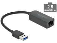 Delock Adapter 66646 (USB 3.2, RJ45 2.5 Gigabit Ethernet (1x)) (14783005) Schwarz
