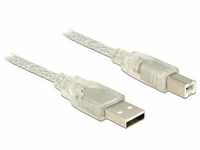 Delock USB-A auf USB-B (2 m, USB 2.0), USB Kabel