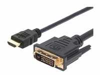 Techly HDMI (Typ A) — DVI (1 m, DVI, HDMI), Video Kabel