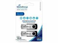 MediaRange MR911-2, MediaRange ge USB Speicherstick, 32GB 32GB, 2er Pack (32 GB, USB