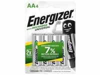 Energizer Recharge Universal (4 Stk., AA, 1300 mAh), Batterien + Akkus