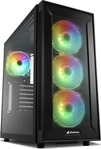 Sharkoon TG6M RGB Tower (ATX, mATX, Mini-ITX) (4044951032136) Schwarz