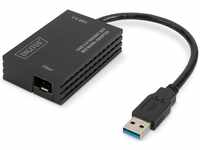 Digitus DN-3026, Digitus USB 3.0 Gigabit SFP Netzwerkadapter (USB 3.0, SFP) Schwarz