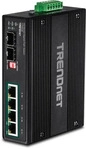 Trendnet TI-PG62B, Trendnet Industrie Switch 4 Port Gbit Unman. L2 PoE+ (6 Ports)